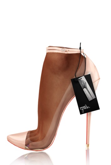 .: ryvolter :. Ulla Translucent Pumps - Nude