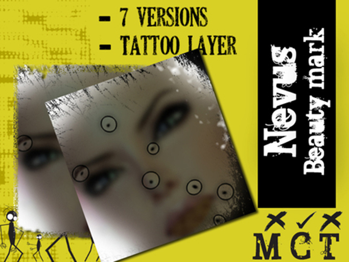 {D.T.D.T.} Nevus beauty mark