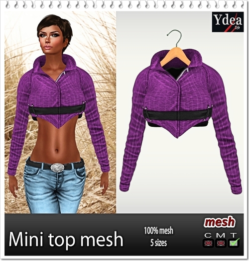 *Ydea* Mini top mesh violet