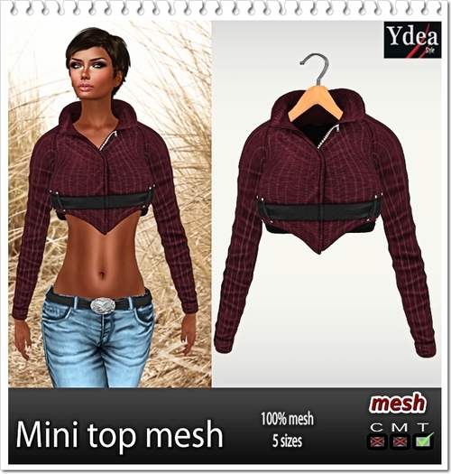 *Ydea* Mini top mesh red
