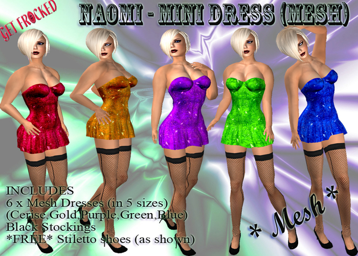 NAOMI - MESH MINI DRESS FAT PACK