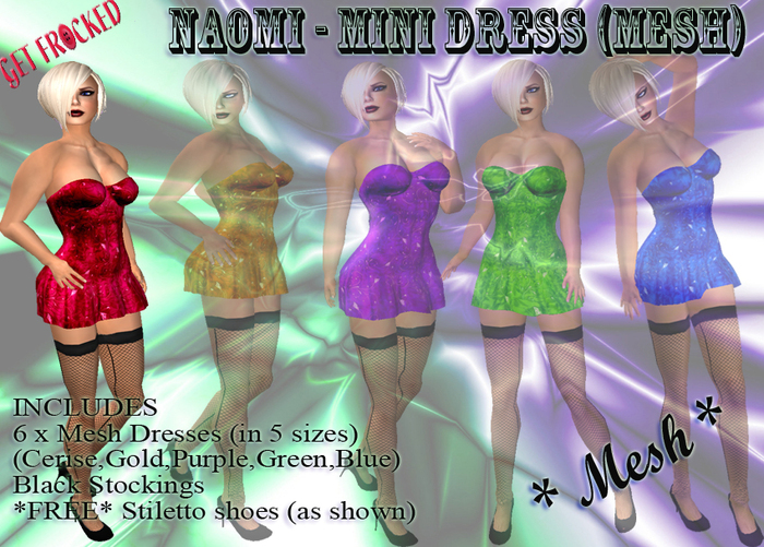 NAOMI - MESH MINI DRESS CERISE