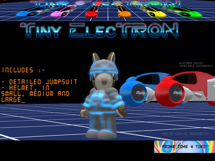 Prime Time 4 Tinies Tiny Electron suit (cyan)
