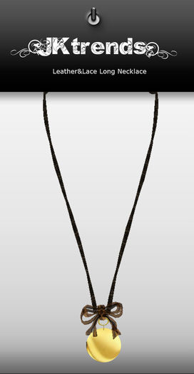 JKTrends / Leather&heart - necklace