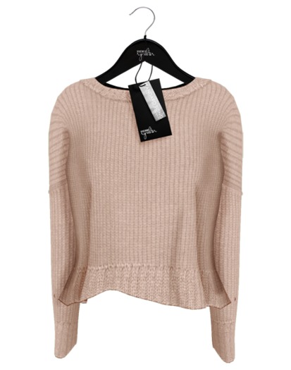 .: ryvolter :. Asymmetrical Knit Sweater - White