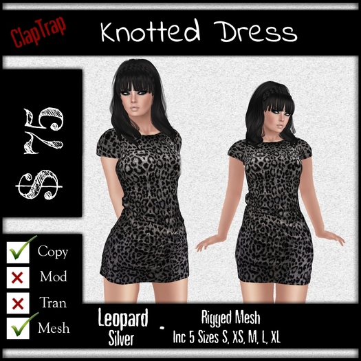 CT Knotted Dress Leopard