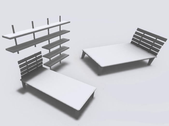 Picket Bed & Shelf Kit (unbox me)