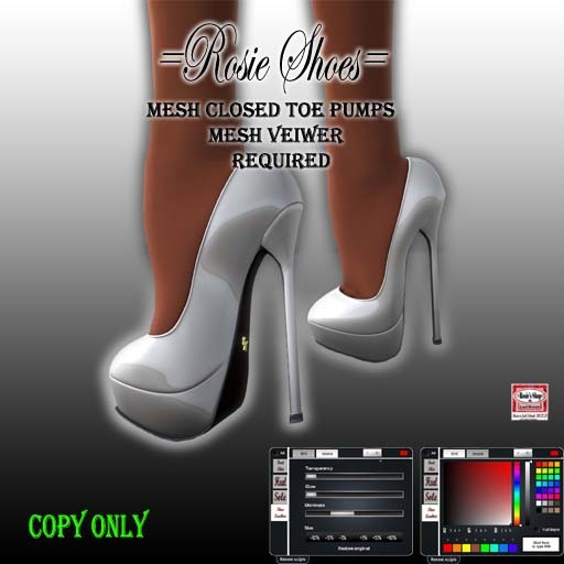 =Rosie Shoes= Mesh_Closed Toe Pumps