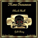 MT - LONG JOHN'S BLACK SKULL RUBY RING YG