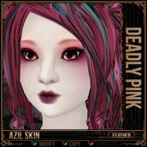 =^.^= Curious Kitties - Azil Feather Skin - Deadly Pink