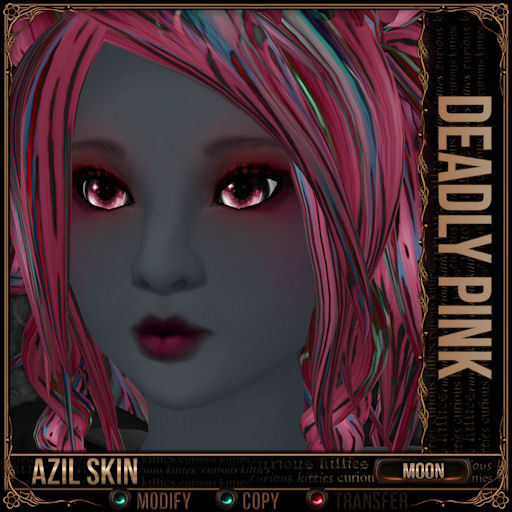 =^.^= Curious Kitties - Azil Moon Skin - Deadly Pink