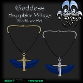 [FPI] Goddess Sapphire Set - Gold & Silver Necklace