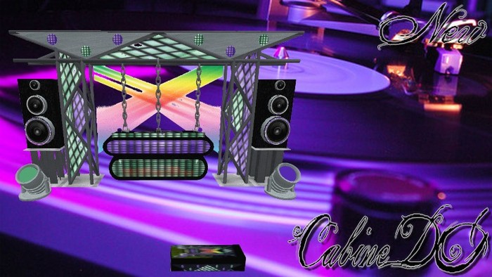 REZ BOX Cabine DJ Violet & vert