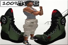 Tween Designs !!!.......Male  Mesh Hightop green  sneakers