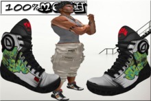 Male Mesh Hightop graffit2i sneakers