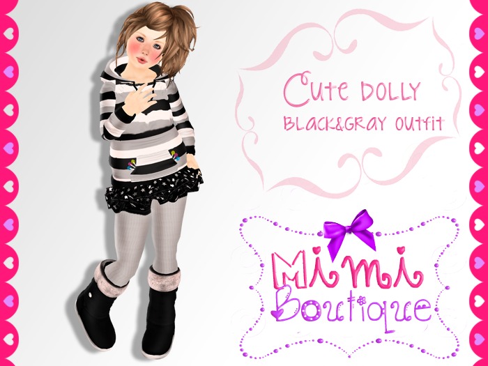 {mimi}.::  Cute Dolly Black Set ::. *