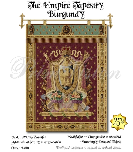 The Empire Tapestry - Burgundy