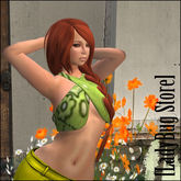 [LadyBug Store] Top Green Mesh