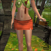 [LadyBug Store] Mini Skirt Neon Orange