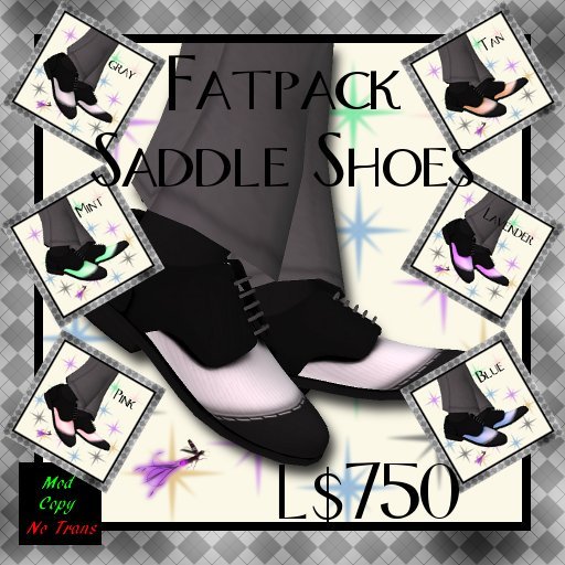~FF~ Men's Saddle Shoe FATPACK