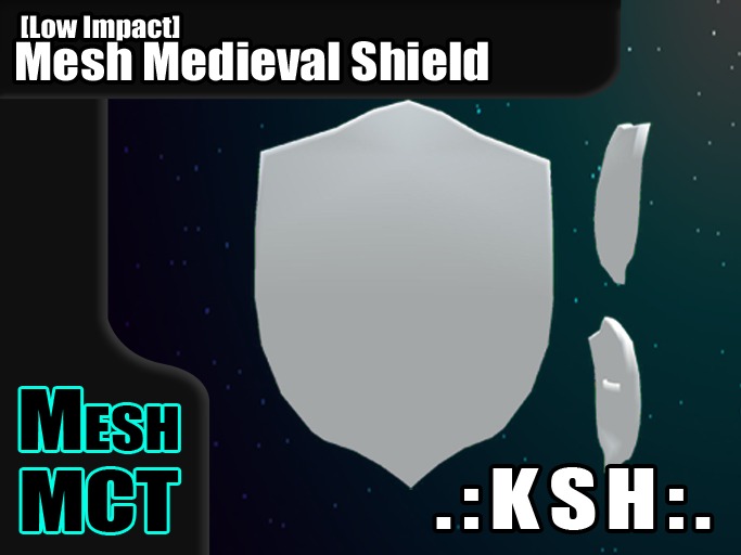 [100% Mesh + Low Impact] *KSH* Medieval Plate Shield