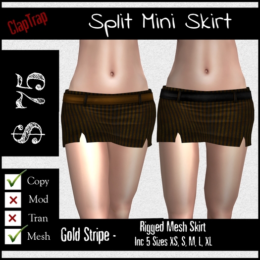 CT Split Mini Skirt DEMOS