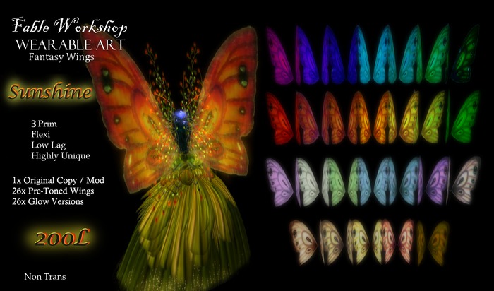 **FWS** Sunshine Wings, SunnyYellowBox RESIZEABLE
