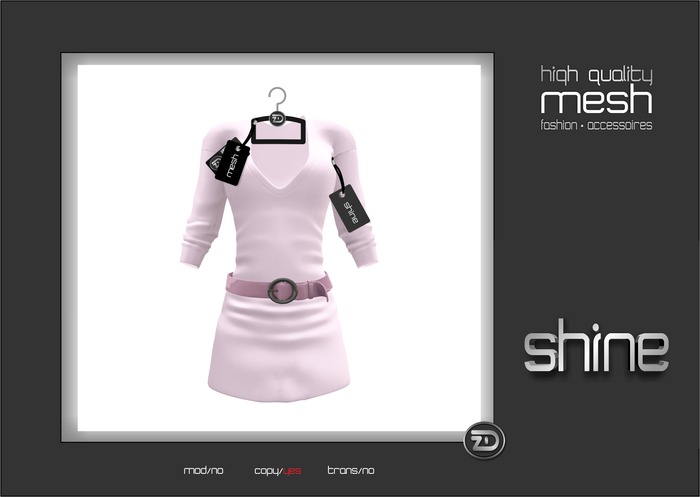 shine by [ZD] - MESH - Belted Sweater