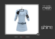 shine by [ZD] - MESH - Belted Sweater