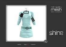 shine by [ZD] - MESH - Belted Sweater
