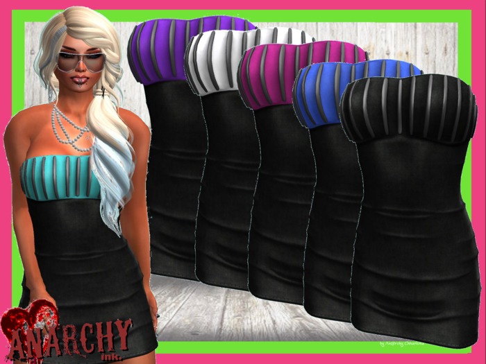 *An@rchy Ink* Busty Dress [bust colour]