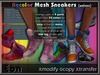 Recolor sporty mesh sneakers poster