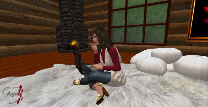 Laptop-Ground Sit Folded Legs) (AFK) BOXED