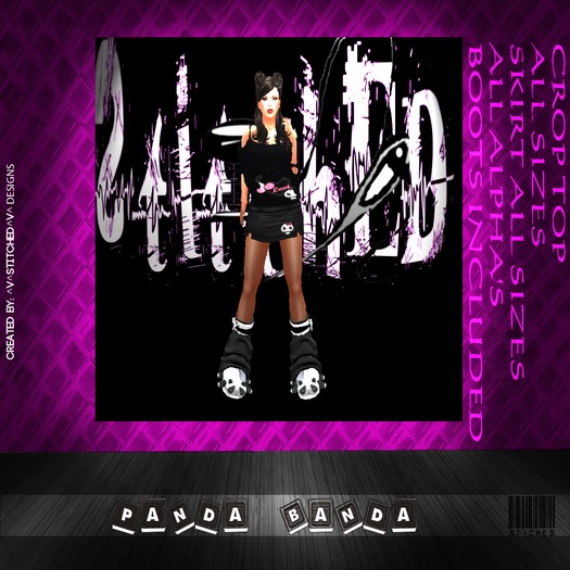 ^v^STITCHED ^v^ Panda Banda Outift