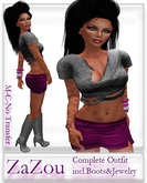 ZaZou Mesh Trendy Complete Outfit 3