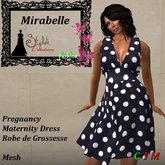 Mirabelle Bleu marine Gros Pois