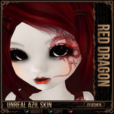 =^.^= Curious Kitties Unreal Fuzz - Unreal Azil Feather Skin - Red Dragon