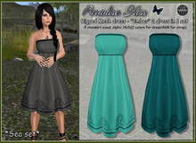 {Paradise Kiss} Ember dress-Sea (Rigged Mesh)