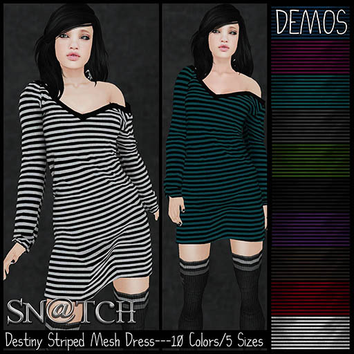 :::Sn@tch Mesh Destiny Dress-All Colors (XLarge):::