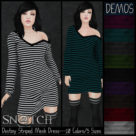 :::Sn@tch Mesh Destiny Dress-All Colors (Med):::