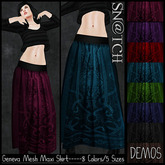 :::Sn@tch Mesh Geneva Maxi Skirt (DEMOS):::