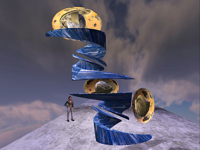 The Egg Comes First - Dimensional Web - Abstract Sculpture