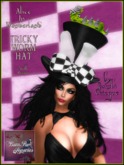Mad Hatter Tricky Worm Top Hat ~Resizer Wear or Set Out