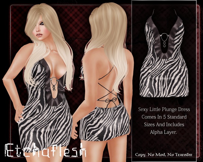 DEMO [Etchaflesh] Tameless Plunge Dress