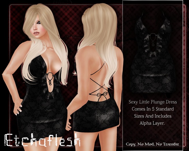 DEMO [Etchaflesh] Lacie Plunge Dress