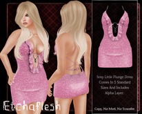 [Etchaflesh] Swirlz Plunge Dress