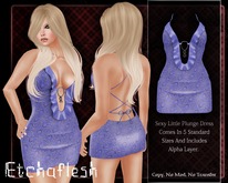 [Etchaflesh] Eyelet Plunge Dress