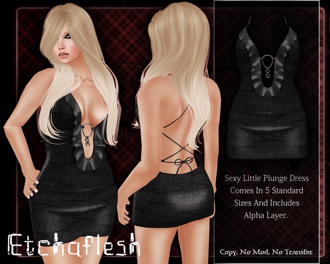 [Etchaflesh] Wrapped Plunge Dress
