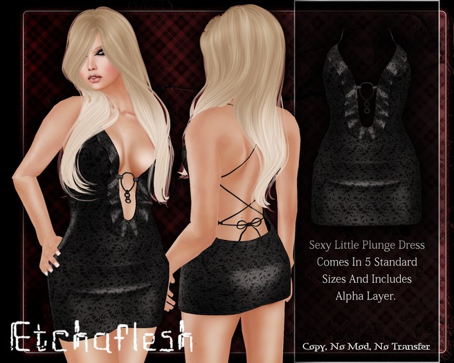 [Etchaflesh] Desire Plunge Dress