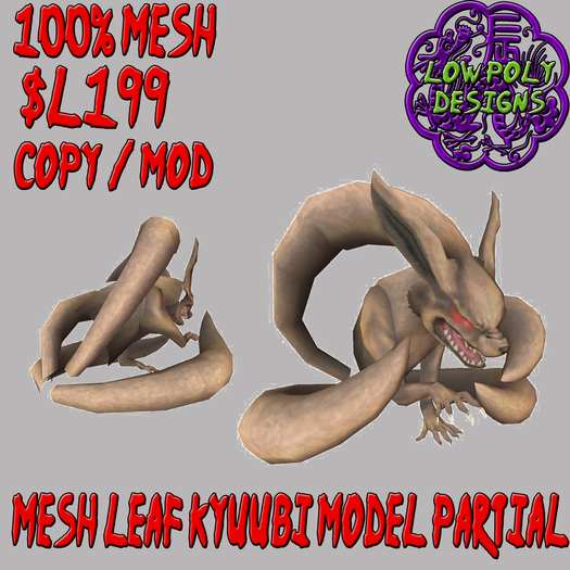(Read Description) LPD Leaf Konoha Kyuubi Mesh Model